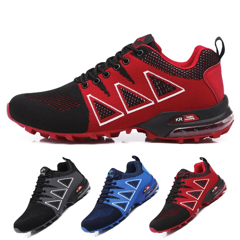 Men's Sports Shoes Outdoor Hiking Shoes High Elastic Air Cushion Running Shoes Lightweight Basketball Training Shoes