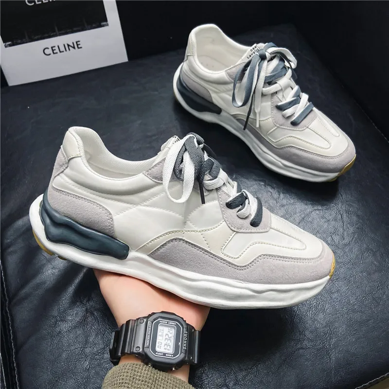 Spring and Autumn Mens Casual Shoes Fashion White Sports Shoes Trendy All-match Student Men Luxury Sneakers Zapatos De Hombre