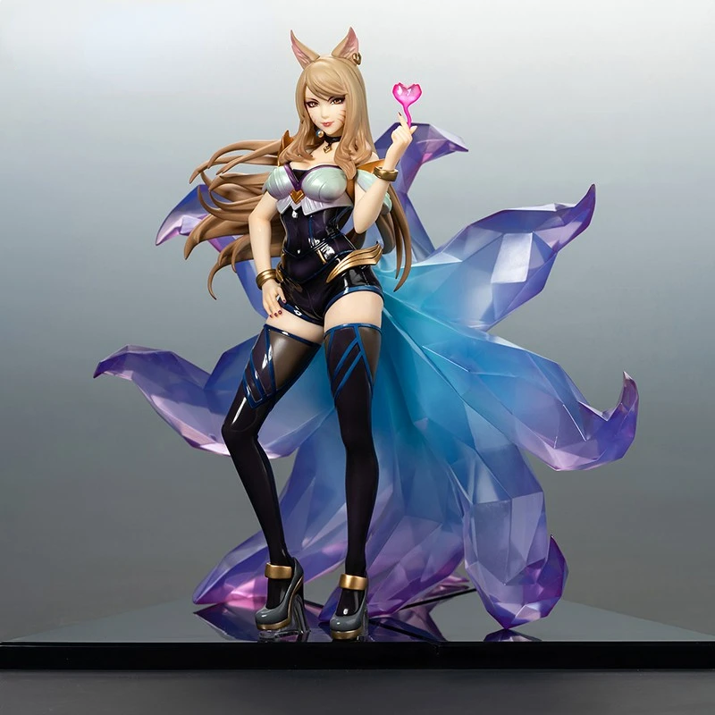 

Фигурки из игры Аниме LOL K/DA Ahri масштаб 1/7, скульптура среднего размера, ручная модель, периметр игры