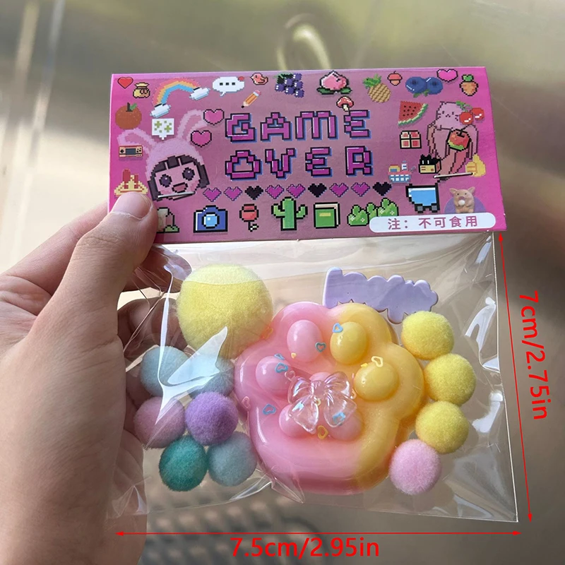 Игрушки для сжатия кошачьей лапы милые плюшевые кошачьи силиконовые медленные