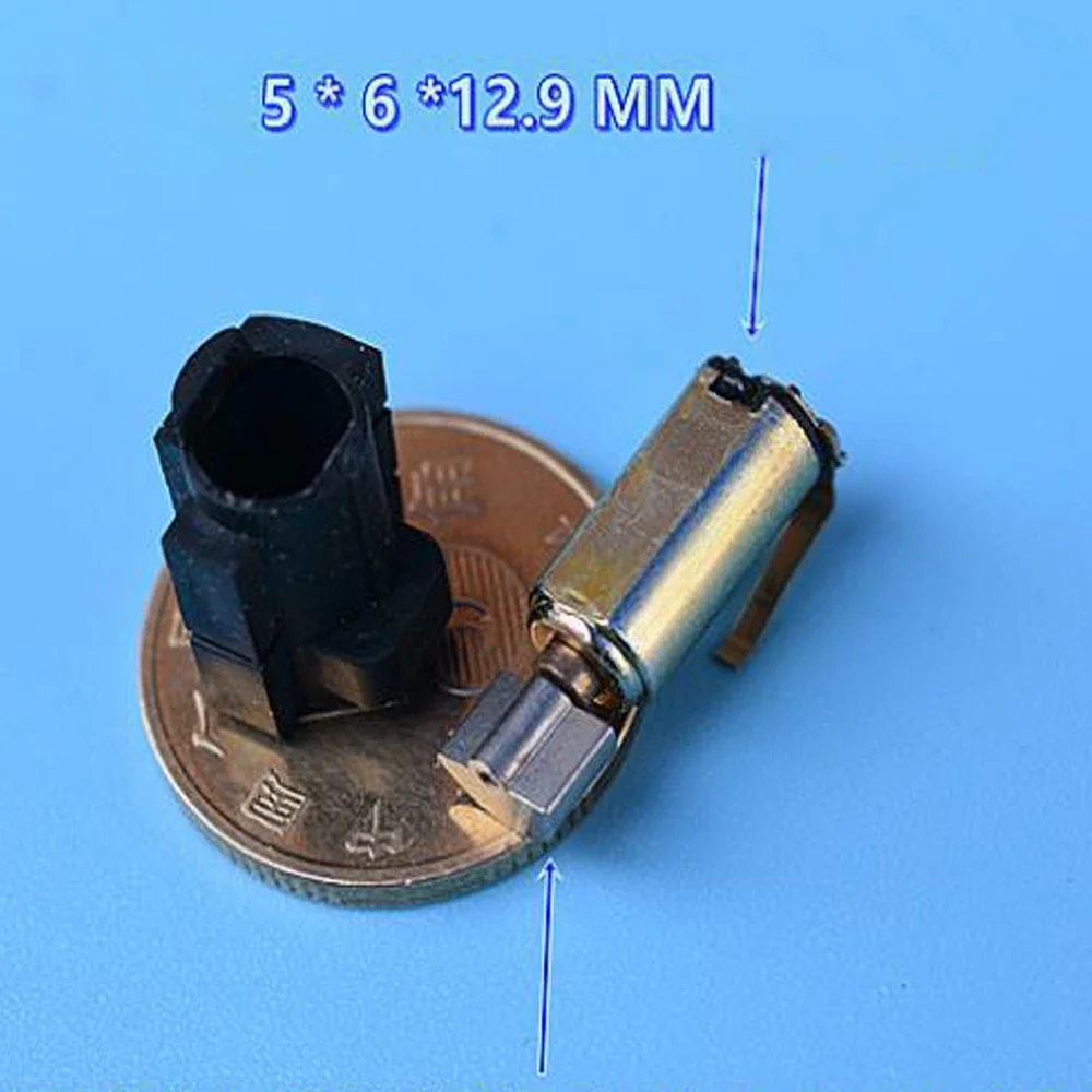 5PCS DC 3V 0.19A Micro Mini Vibration Motor Rotor Motors 5*6*12.9mm Tungsten Steel Vibrating Wheel Electric Eccentric Vibrator