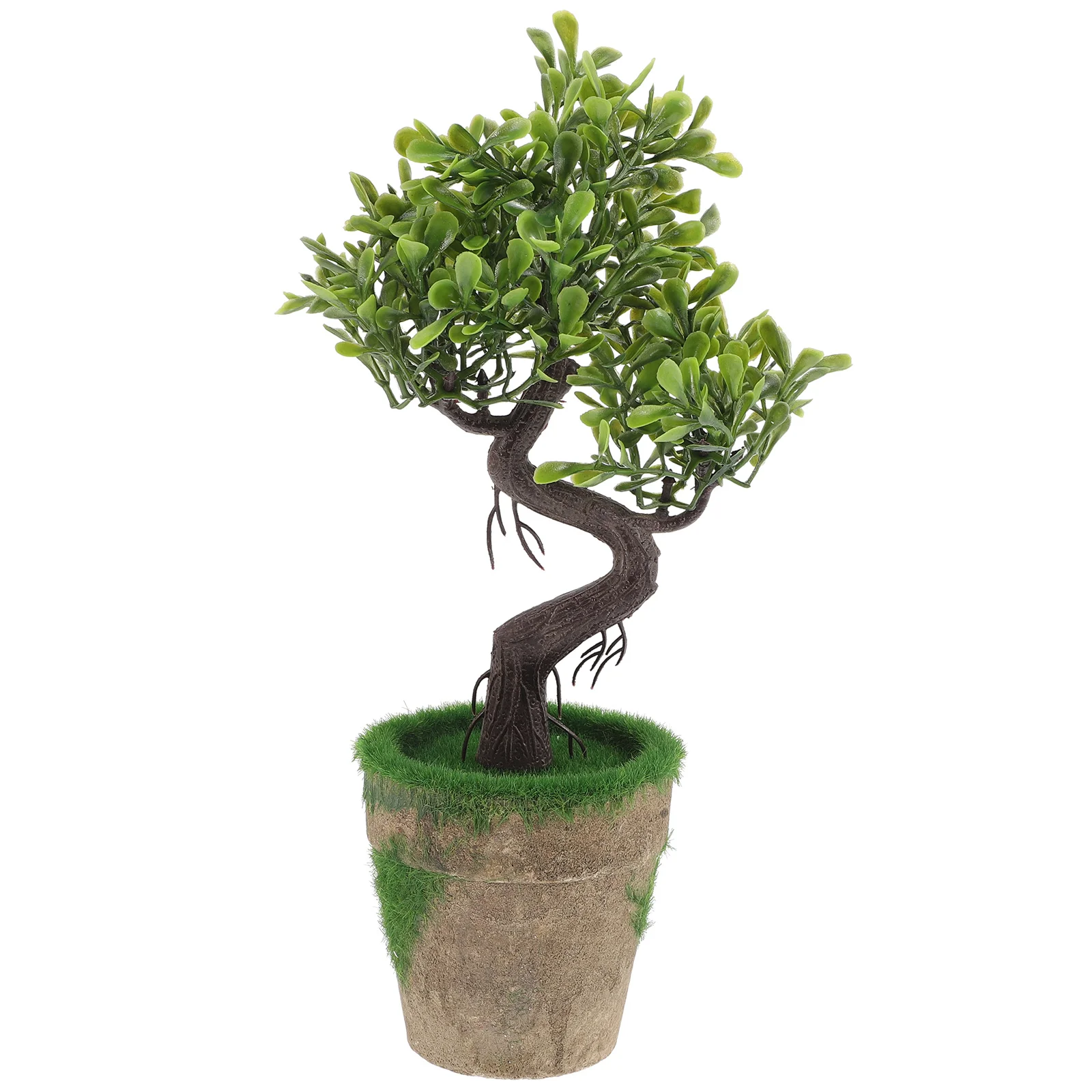 

Bonsai Tree Fake Pineartificial Pottedhome Pot Greetingfor Faux Decorations Fall Farmhouse Guest Desktop Ornament Flower