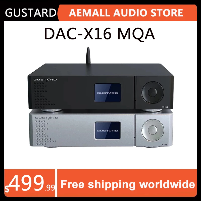 GUSTARD DAC-X16 Dual ES9068 сбалансированный декодер Bluetooth 5,0 MQA полное декодирование
