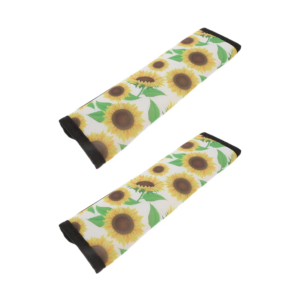 

2 Pcs Car Buckle Belt Kids Accessories Women Carseat Covers Printing Seatbelt Polyester Child Cushion