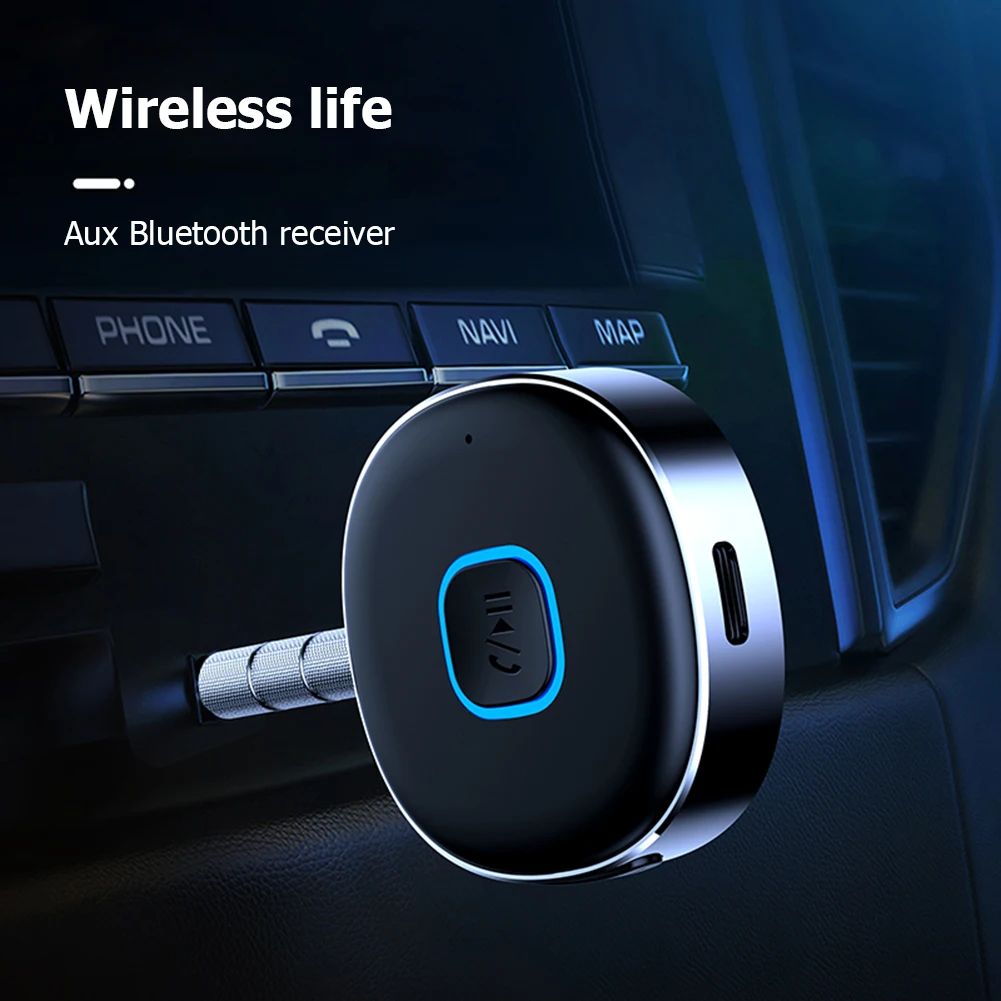 

Беспроводной приемник Bluetooth 5,0, передатчик, адаптер для телефона/ноутбука/планшета, автомобильный музыкальный приемник для наушников, гарни...
