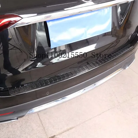 Для Mercedes Benz GLE GLS Class W167 X167 2020, задний внешний бампер из нержавеющей стали, защитная крышка, накладка, автомобильные аксессуары