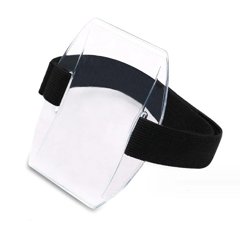 

New arm ID card sleeve with elastic belt or adjustment buckle bag