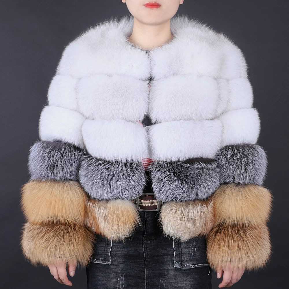 Пальто MaoMaoKong2020 женское короткое зимнее модная уличная одежда из натурального