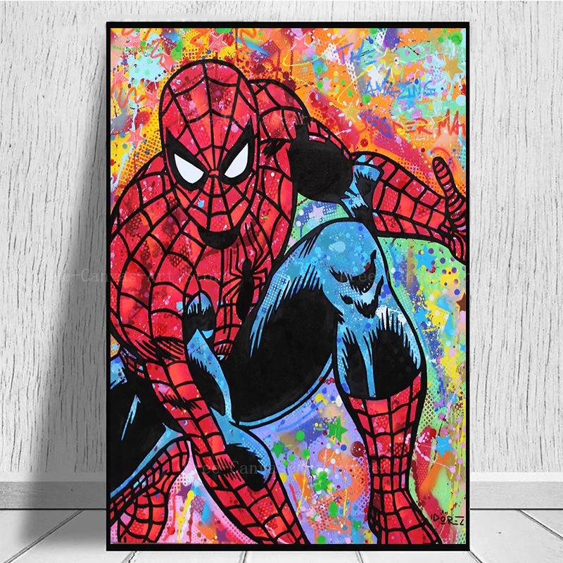 Постеры из мультфильма Человек-паук Disney Картина на холсте настенные