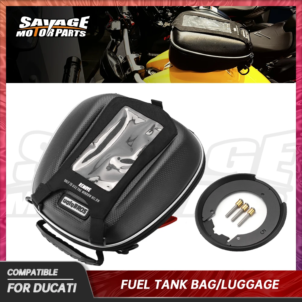 

Motorcycle Tank Bag For DUCATI 848/EVO 1098 1198 S/R Multi-function Tanklock Fuel Luggage Racing Bags Motocross Parts