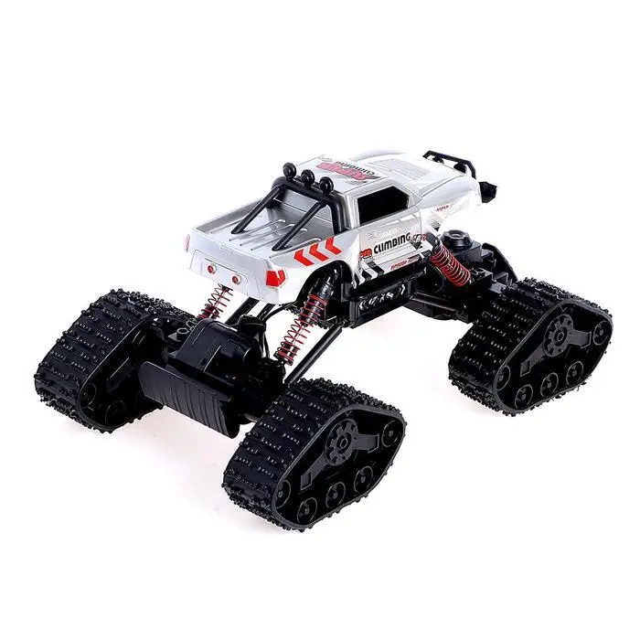 Джип радиоуправляемый &quotГусеничный вездеход&quot полный привод 4WD работает от