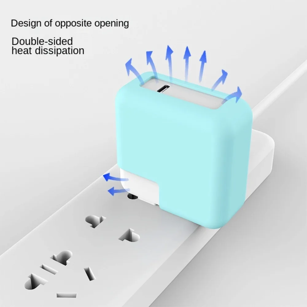 Чехол для адаптера питания 30 Вт/45 Вт Новый противоударный Силиконовый Эластичный