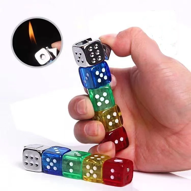 New Mini Rotary Personality Lighter Colorful Flash Fun Gas Lighter Cool Cigarette Accessories Men's Small Toys Gifts