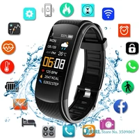 c5 sports smart band smartwatch hd color screen fitness tracker for men women android ios monitor electronic waterproof watch