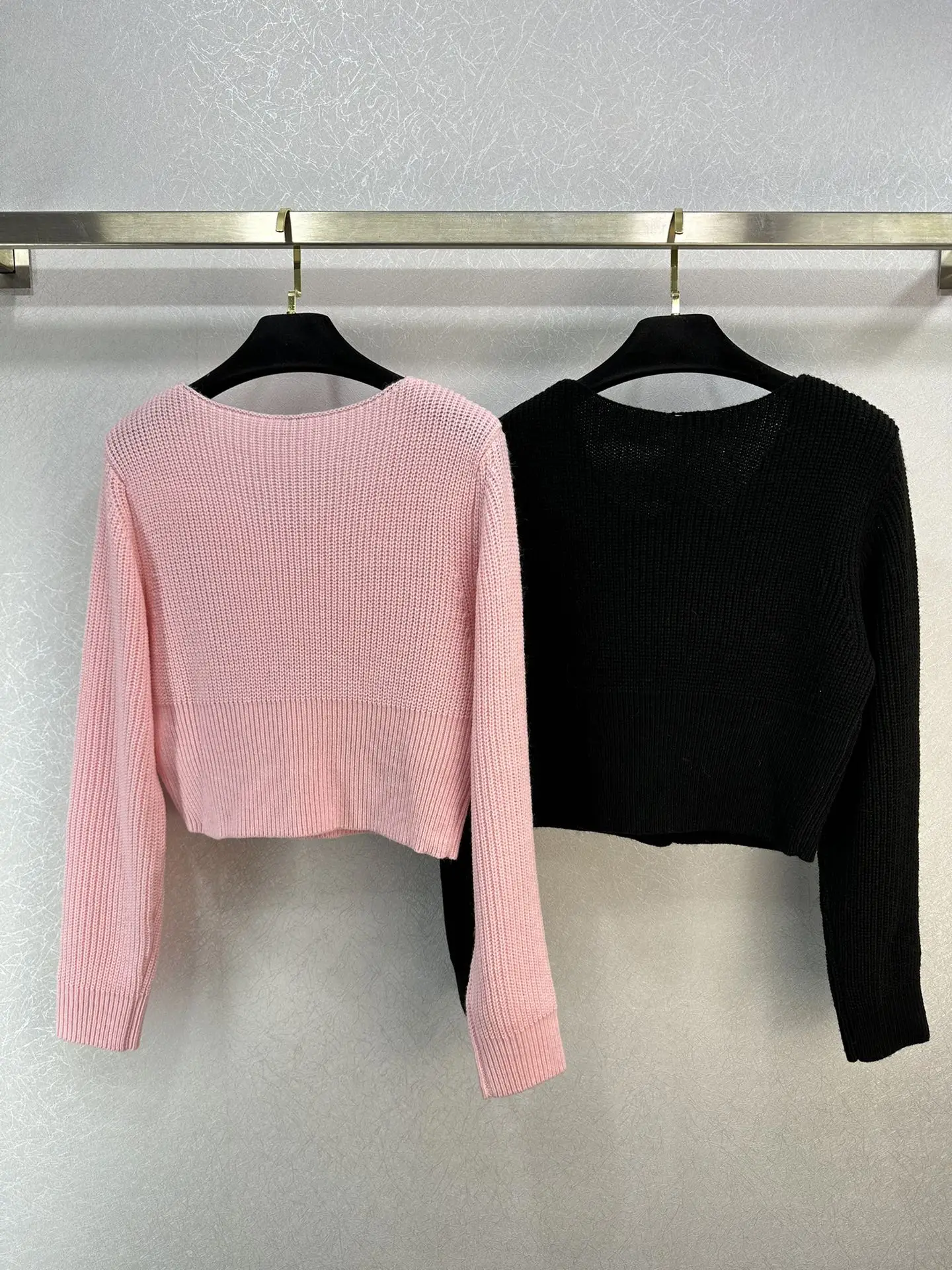 

Женский вязаный кардиган, очаровательный розовый кардиган с небольшой талией, весна-осень, 2023