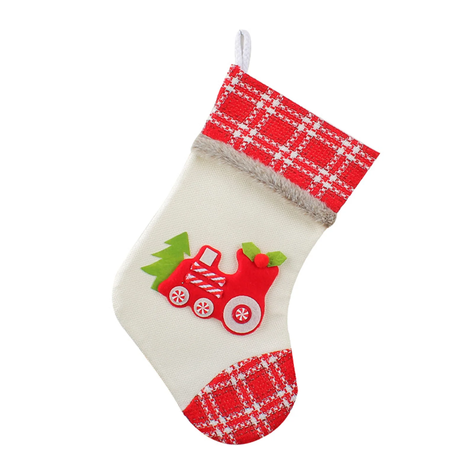 Colorful Christmas Stockings Mini Soft Christmas Stockings for Party Home Hanging Decor SDI99