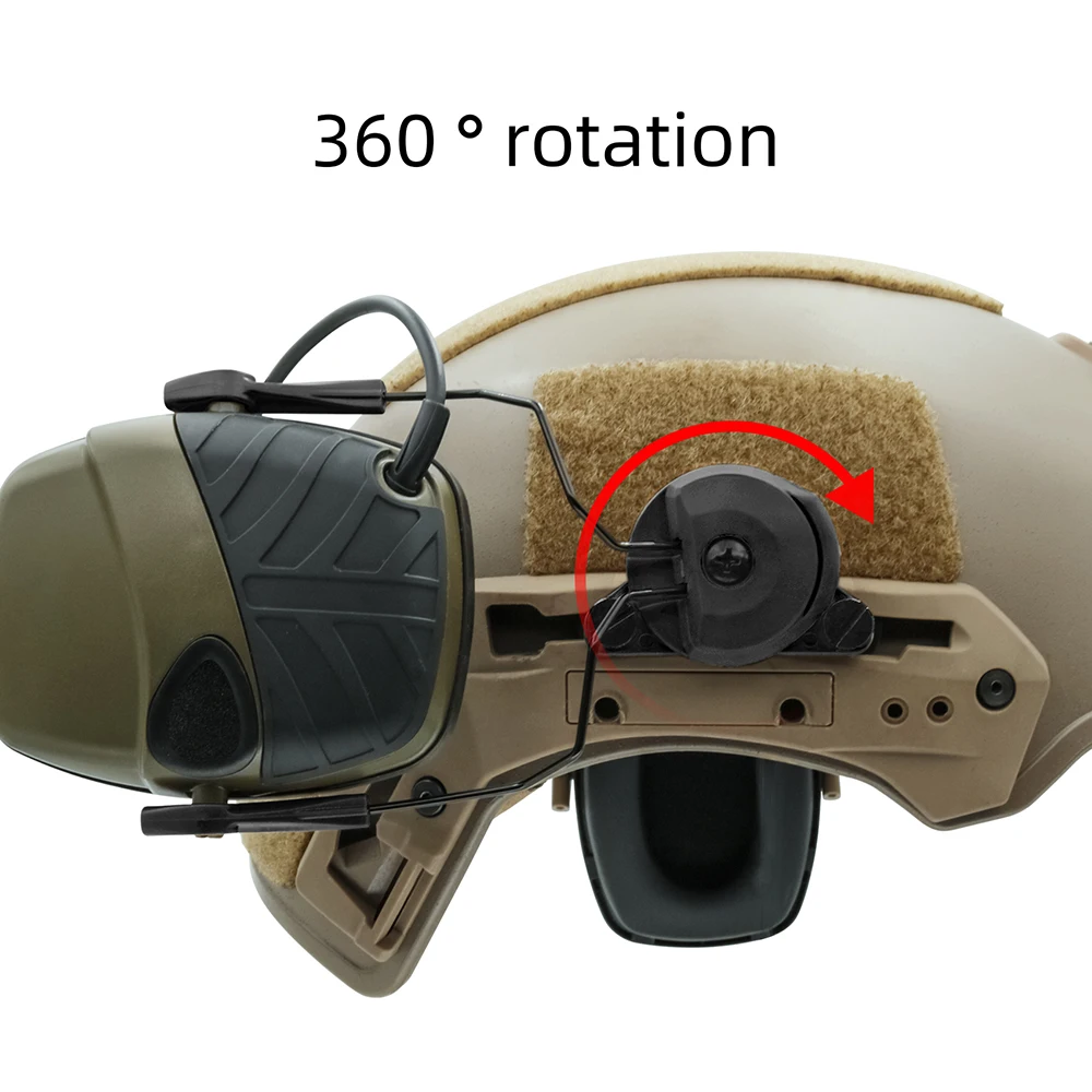 Tactical Headset Accessorie Team Wendy EXFIL Helmet Series Rail Adapter for Impact Sports Electronic Earmuffs Shooting Headphone