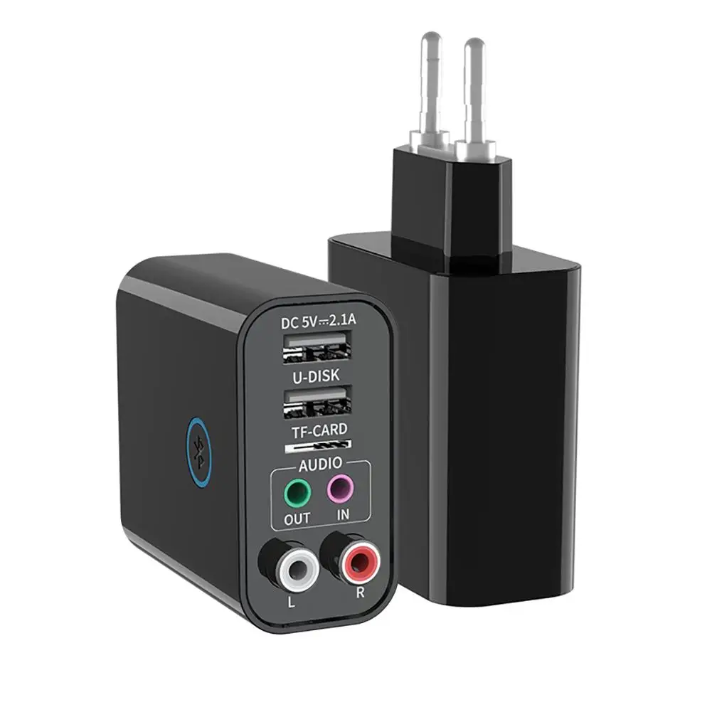 

Беспроводной аудиоприемник 3,5 мм, передатчик с управлением через приложение, зарядное устройство Usb K16-версия с дистанционным управлением, 2 ...