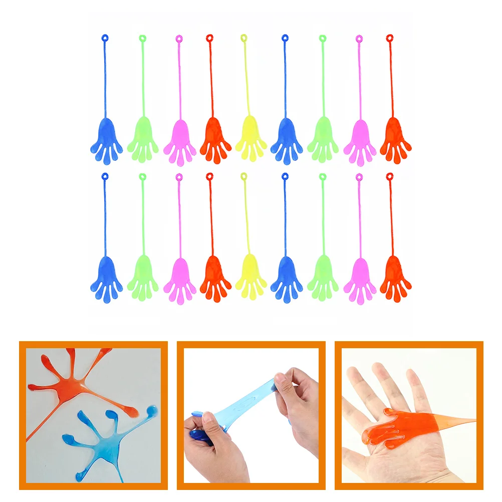 

60 Pcs Toys Sticky Stretchy Hands Party Favors Adorable Children Wall Crawlers Toddlers Small Kids