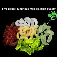 marinero 50pcs fishing worms lures hand pole bait fishing lure soft bread bug bionic grubs trout lure free shipping