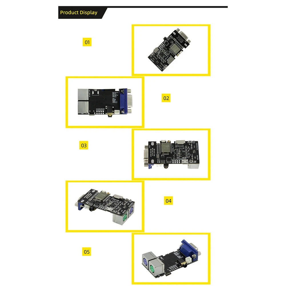 Фото SQPP-Fabgl VGA32 VGA ESP32 Модуль PSRAM V1.4 Контроллер PS/2 Мышь Клавиатура Графическая библиотека Игровые клеммы ANSI/VT №1
