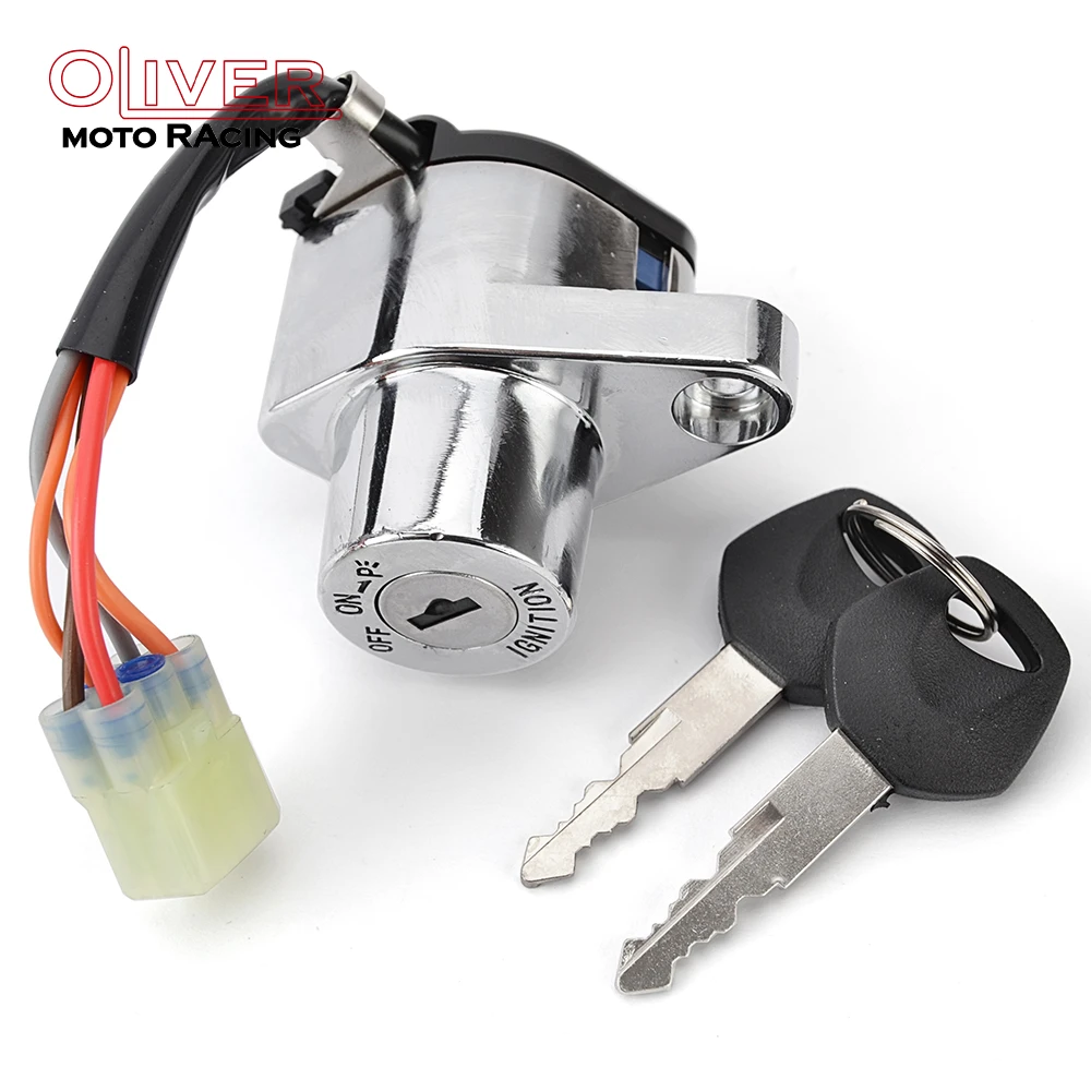 Фото Ключ зажигания для Suzuki VL125 Intrumer LC VL250 VL1500 Boulevard C90 VZ800 Marauder 37110-26F00, пусковой переключатель, дверные замки №2