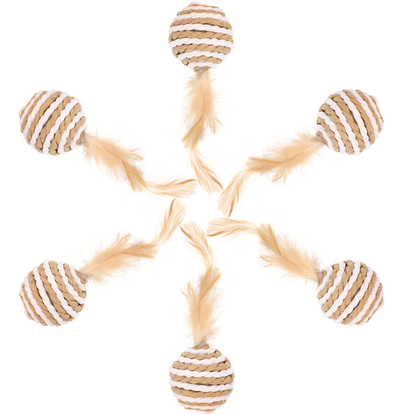 

6Pcs Household Interactive Cat Toy Small Indoor Cat Balls Toys For Indoor Cats for Playing Daily Cat