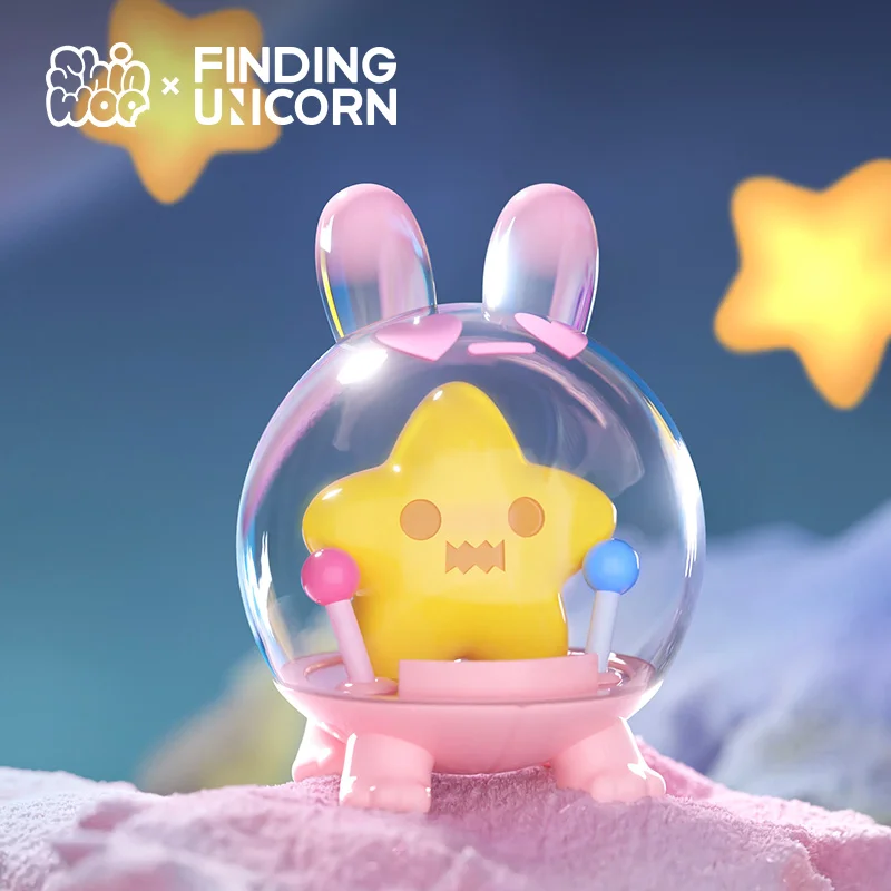 

ShinWoo Ghost Bear The Lonely Moon Series and Secret Manor Blind Box Anime Figure Toys Mystery Box Cute Model Gril Birthday Gift