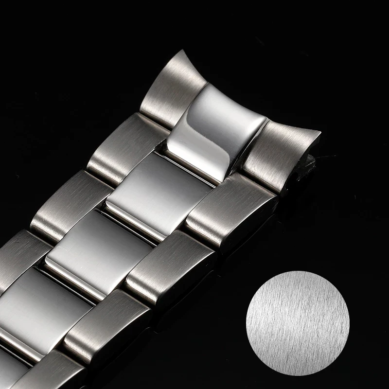 904L Solid stainless steel strap for Rolex Green Water Ghost Strap Submariner Daytona 20mm Watch strap men Bracelet Accessories