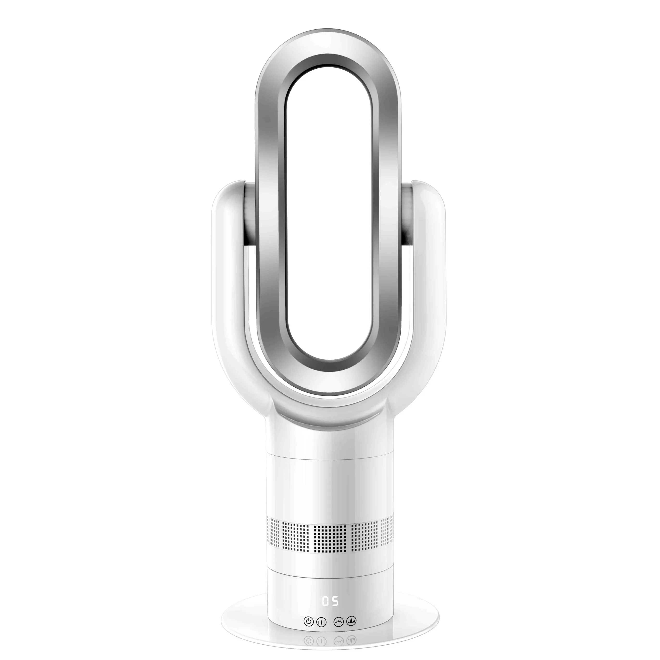 

house appliance best smart tower floor table fan LED touch screen remote controller air cooler and bladeless fan heater