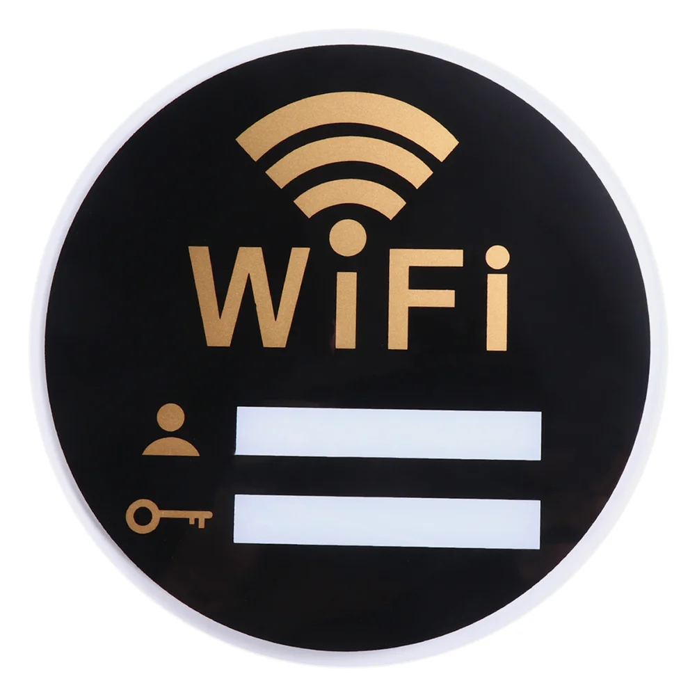 

Офисный Декор Wi-Fi значок для гостевой комнаты важная учетная запись пароль доска табличка сетевое покрытие Акриловая вывеска