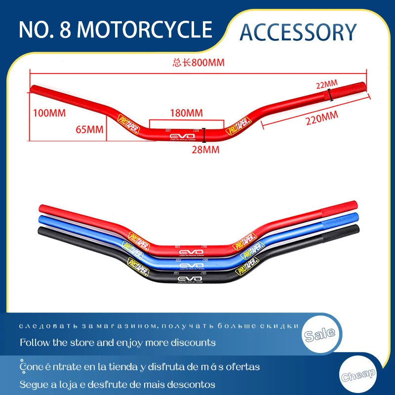 PRO Aluminum Handlebar PRO Taper Pack Fat Bar 1-1/8