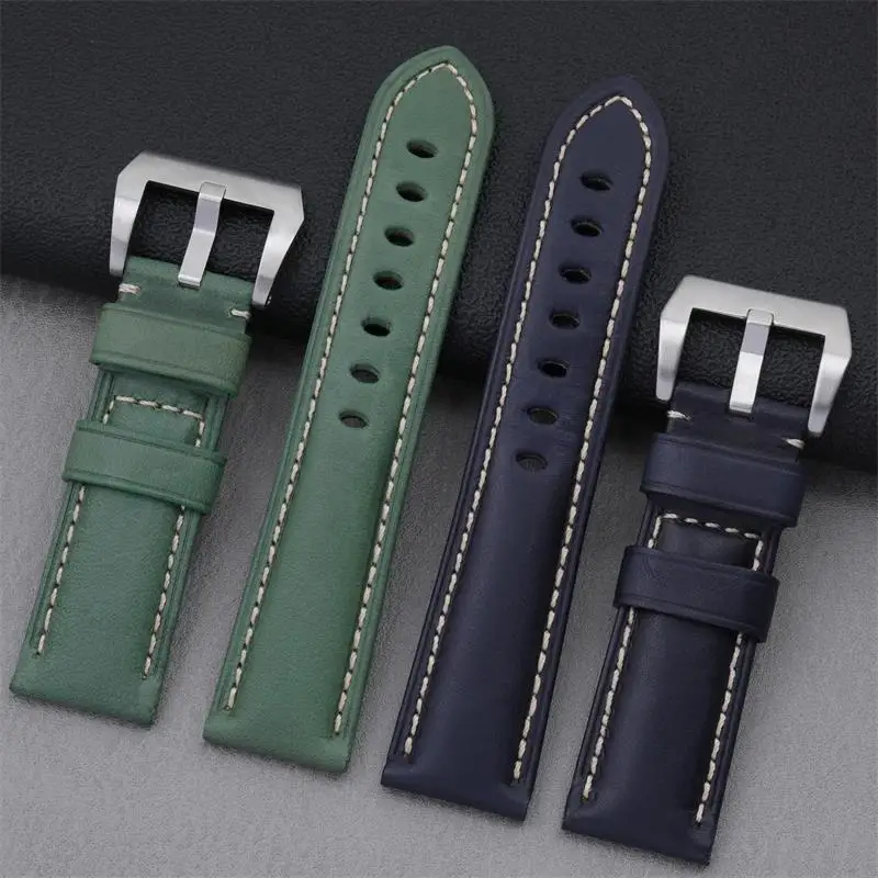 Ремешок BEFIA из натуральной кожи для Panerai ремешок PAM111/441 24 мм браслет нержавеющей