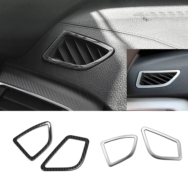 

For BMW 3 4 Series 3GT F34 F36 F30 13-18 Carbon Fiber Color Car Center Upper Air Vent Outlet Frame Trim Car Interior Accessories