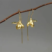 fashion trendy dangle drop earrings for womens earrings gold color long chain earring luxury jewelry for wedding party gift