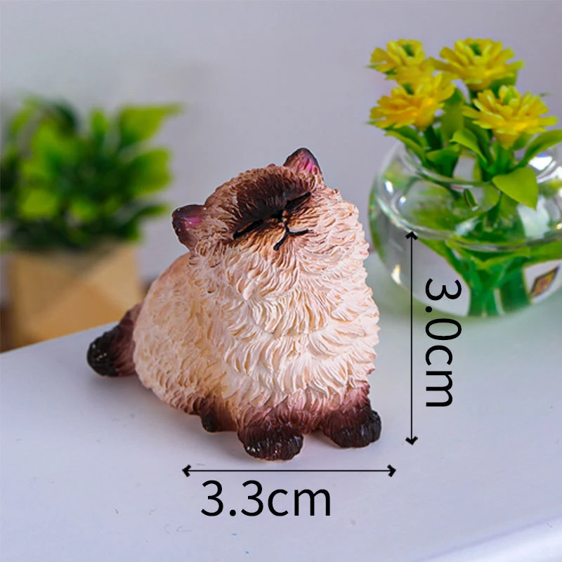 

Миниатюрная смоляная кошка, аксессуар для кукол