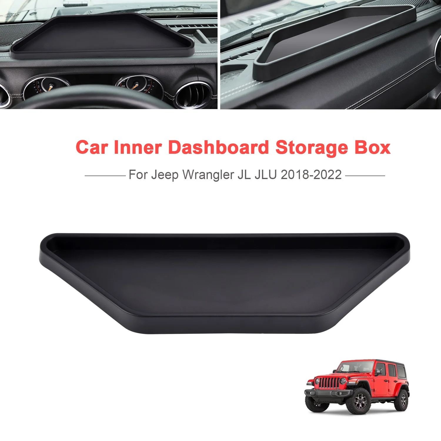

For Jeep Wrangler JL JLU 2018-2022 Car Dashboard Center Console Storage Tray Box Organizer ABS