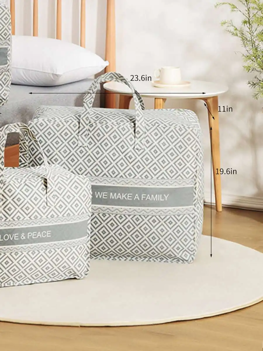 

Geometric Pattern Quilt Storage Bag