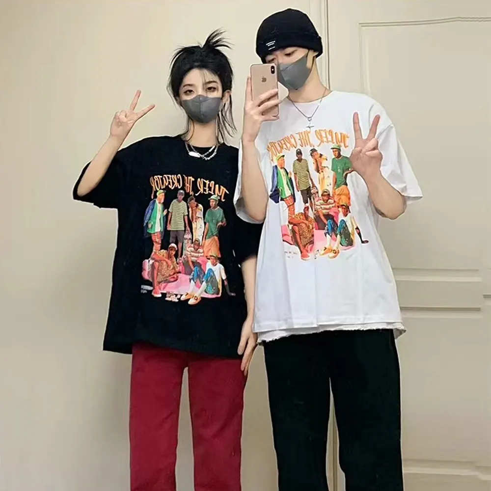 

Tyler The Creator Rapper Hip Hop Music Black Graphics T-shirt Men 100% Cotton T Shirt New Casual Tees Unisex Golf Swag T-shirts