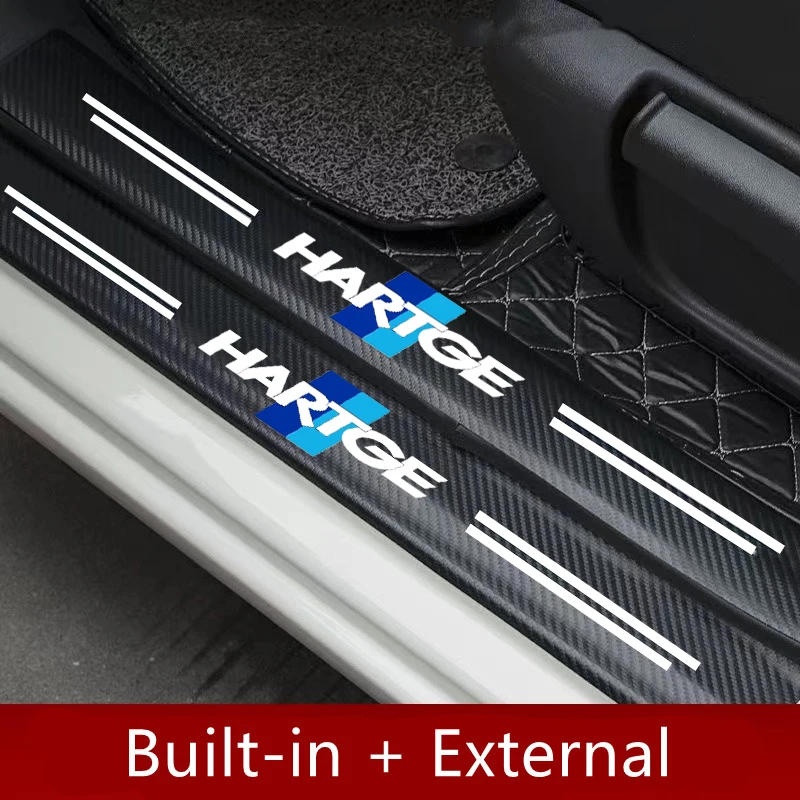 4 шт. протектор порога двери из углеродного волокна, кожаные виниловые наклейки для bmw e36 e46 compact z3 z4 e89 g29 x5 7 серии