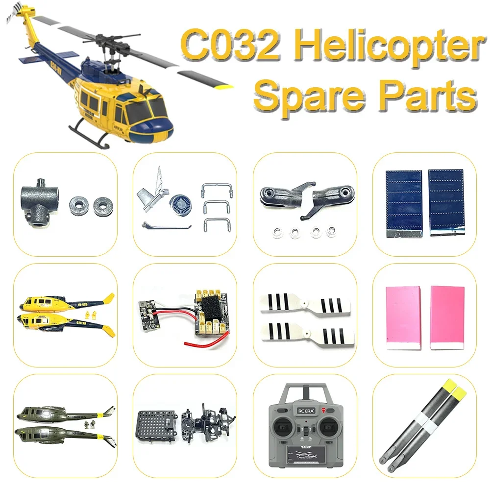 Фото Qriginal RC ERA C032 UH-1 Запасные части для радиоуправляемого вертолета Аксессуары вал feathring вал Лезвие Основная плата Мотор Подшипник Сервопривод ESC №2