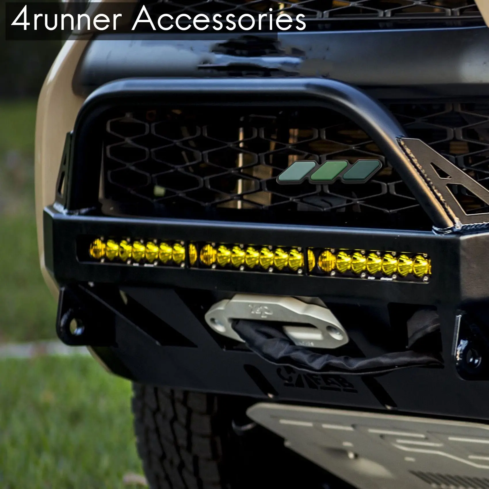 Трехцветный голубой 3 решетки для Toyota Tacoma 4Runner эмблема наклейки автоаксессуары