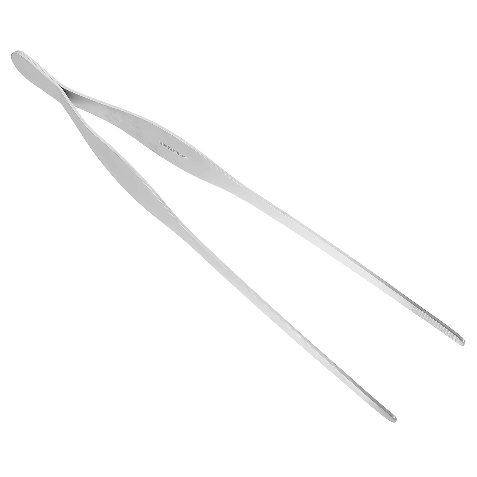 

1Pc Stainless Steel Kitchen Food Tong Practical Steak Clip Food Tweezers (Silver)