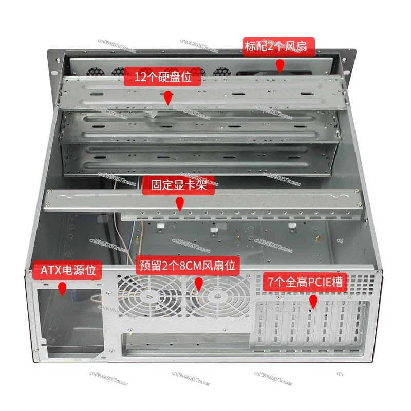 Материнская плата Eatx с экраном контроля температуры промышленным корпусом 4U