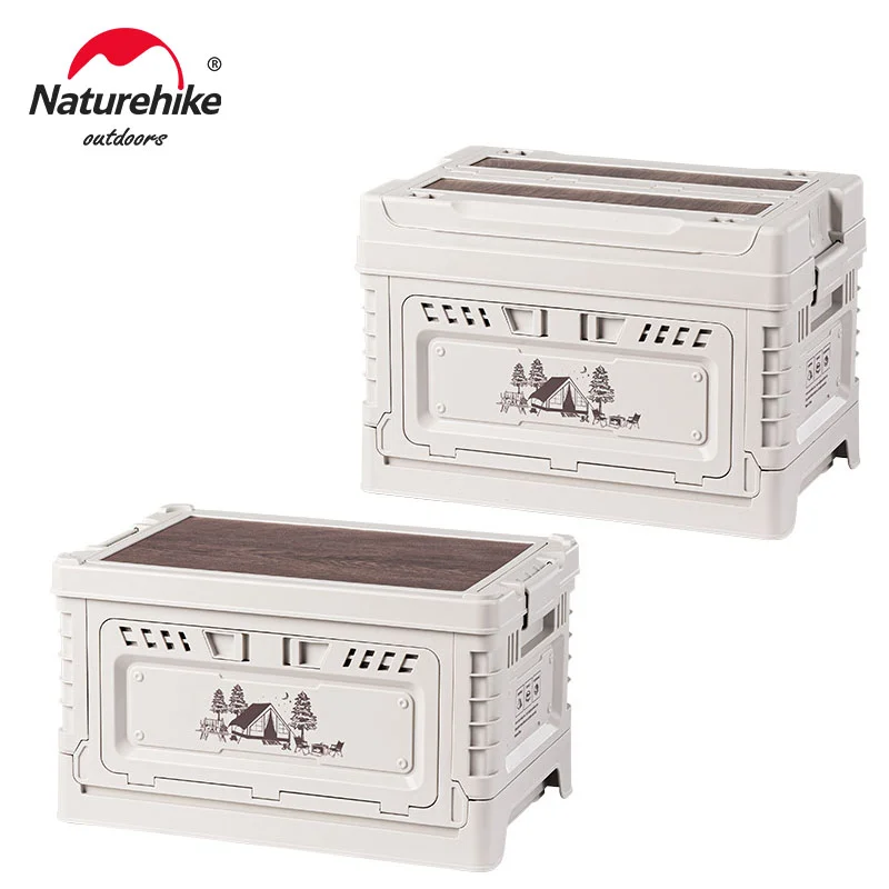 

Naturehike 2023 Folding Box Large Capacity PP Storage Box Outdoor Table Bedside Table Toolbox Camping Box CNH22SN019