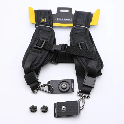 

For Canon nikon sony for 2 Cameras Digital DSLR Strap Double Camera Shoulder Strap Quick Rapid Sling Camera Belt Adjustment