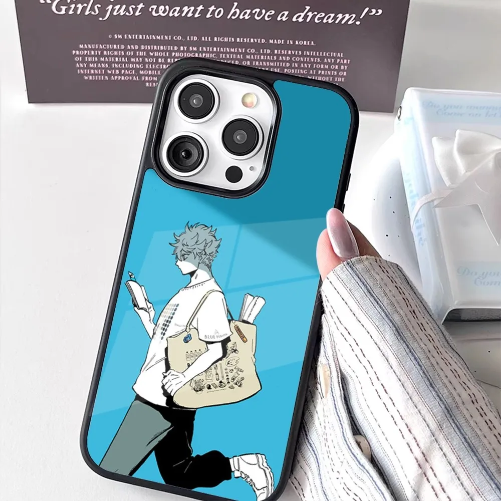 Чехол для телефона Yatora Yaguchi Blue Period iPhone 16 15 14 13 12 11 Pro Max Plus Mini New Magsafe с магнитной