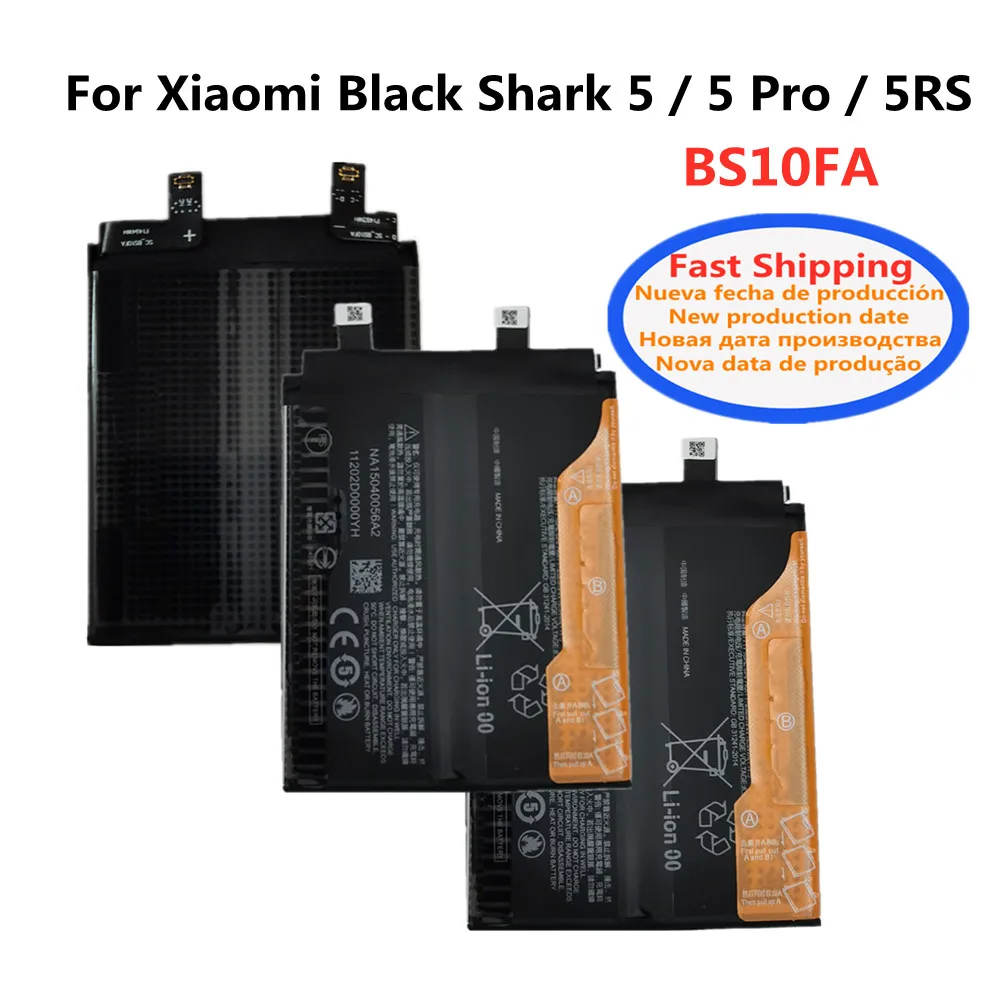 4650mAh BS10FA Сменный аккумулятор для Xiaomi Black shark 5 Pro / 5S PAR-A0 телефон батареи Быстрая