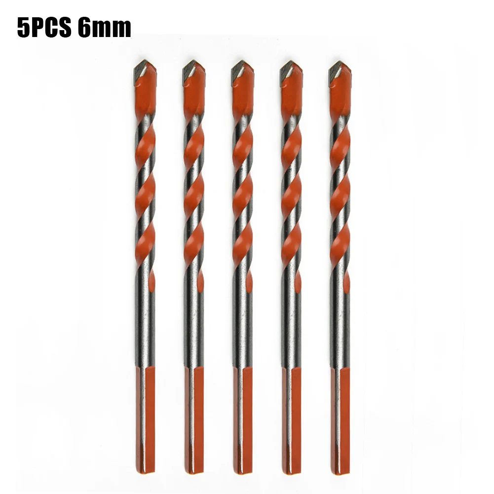 

5pcs Multifunctional Triangle Brill Bits Diamond Set For Tile Concrete Brick Glass Plastic Wood Stone Ceramic Punching Hole Work