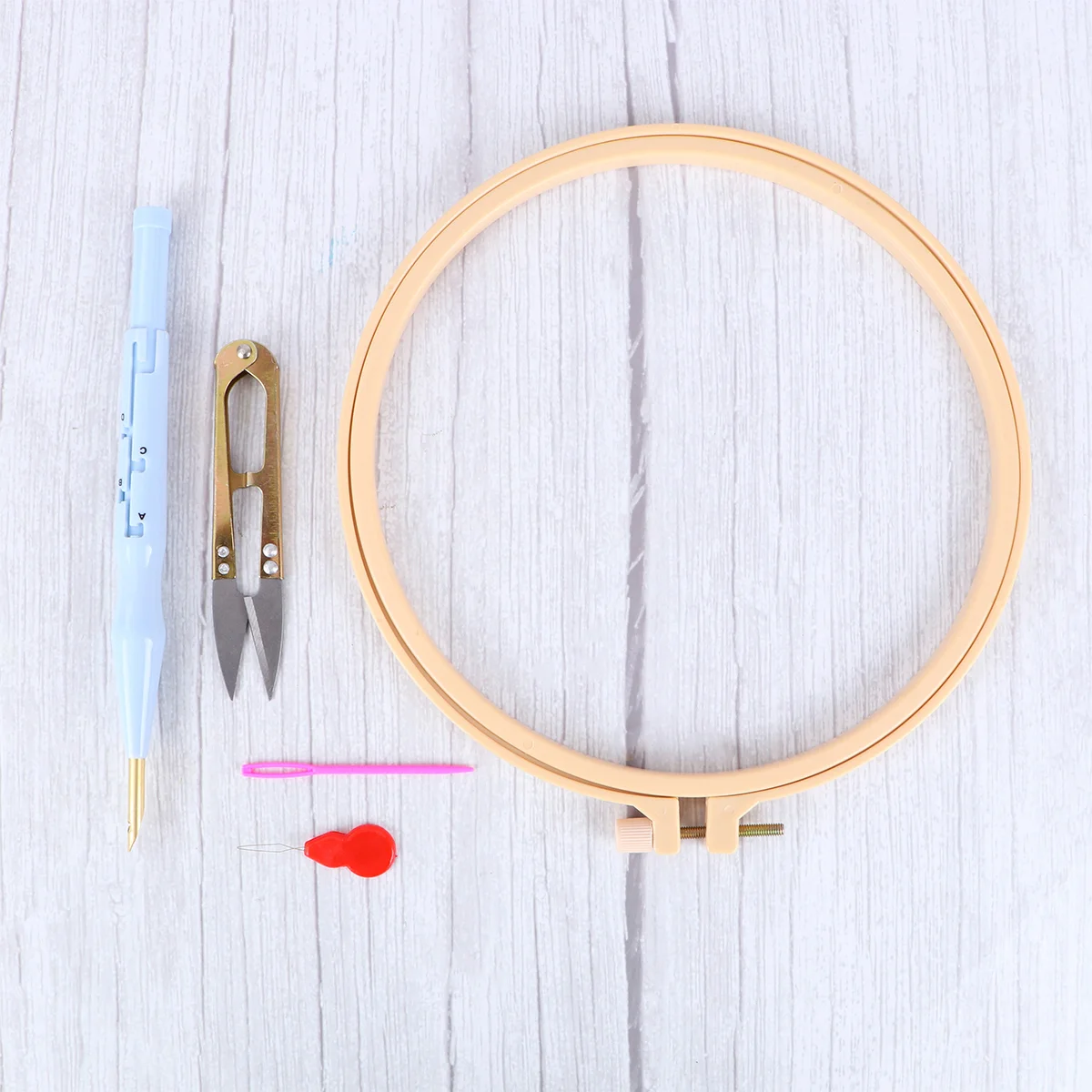 

Embroidery Kit Punch Needle Tool Starter Set Supplies Craft Kidsrug Kits Tools Beginner Hand Hoop Felting Hooking Crewel Cross